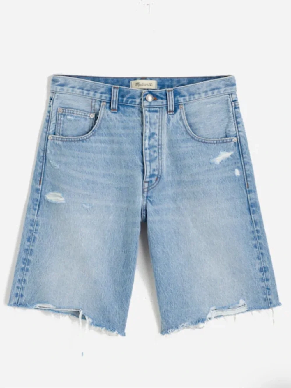 Madewell the Essex Long Baggy Short in Londe wash sz.
